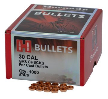 Hornady 7070 Crimp-On Gas Checks 30 Cal - 1000/Box