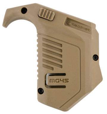 Recover Innovations MG4502 Angled Mag Pouch Tan Polymer 45 ACP/10mm Auto - Glock