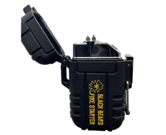Black Beard Fire Starters ARC Arc Lighter Black - USB Rechargeable Waterproof