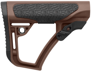 Daniel Defense OEM Mil-Spec AR-15 6-Position Collapsible Buttstock - Brown