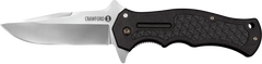 Cold Steel Crawford 1 3.5" Folding Clip Point Plain 4034 SS Black GFN Handle