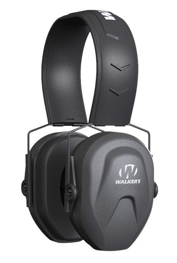Walkers Game Ear Razor Compact Passive Muff 24 dB Over the Head Black Polymer - Youth/Women