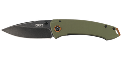 Columbia River CRKT 2520C Tuna 3.22" Folding Drop Point Plain 8Cr14MoV OD Green G10/SS