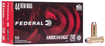 Federal American Eagle 44 Rem Mag 240gr JHP 50-Rd - Box or Case