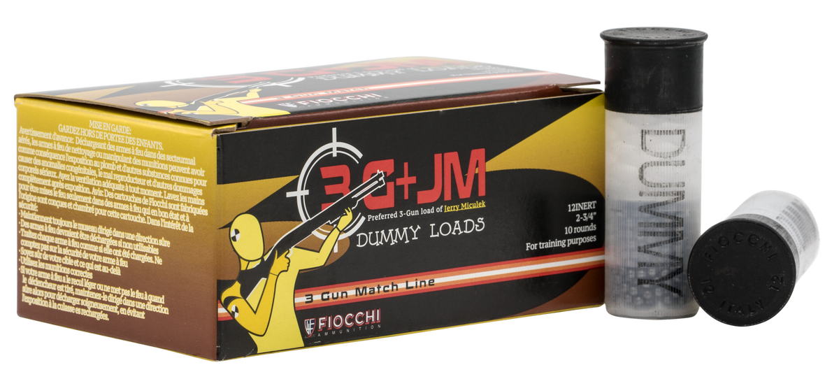 Fiocchi 12INERT Inert Dummy Rounds 12 Gauge 2-3/4" 10 Bx/25 cs