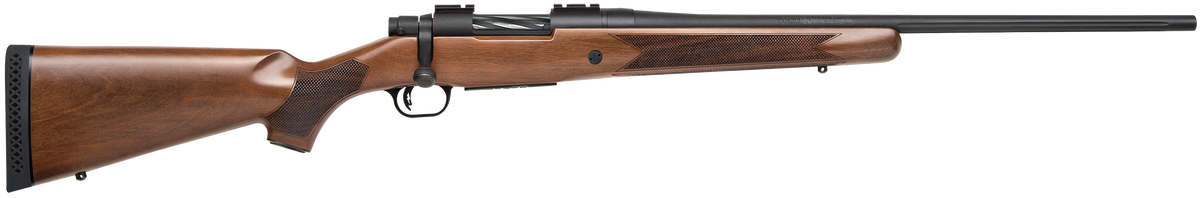 Mossberg Patriot 22-250 Rem 22" 5+1 Bolt-Action Rifle - Walnut Stock, Fluted Barrel