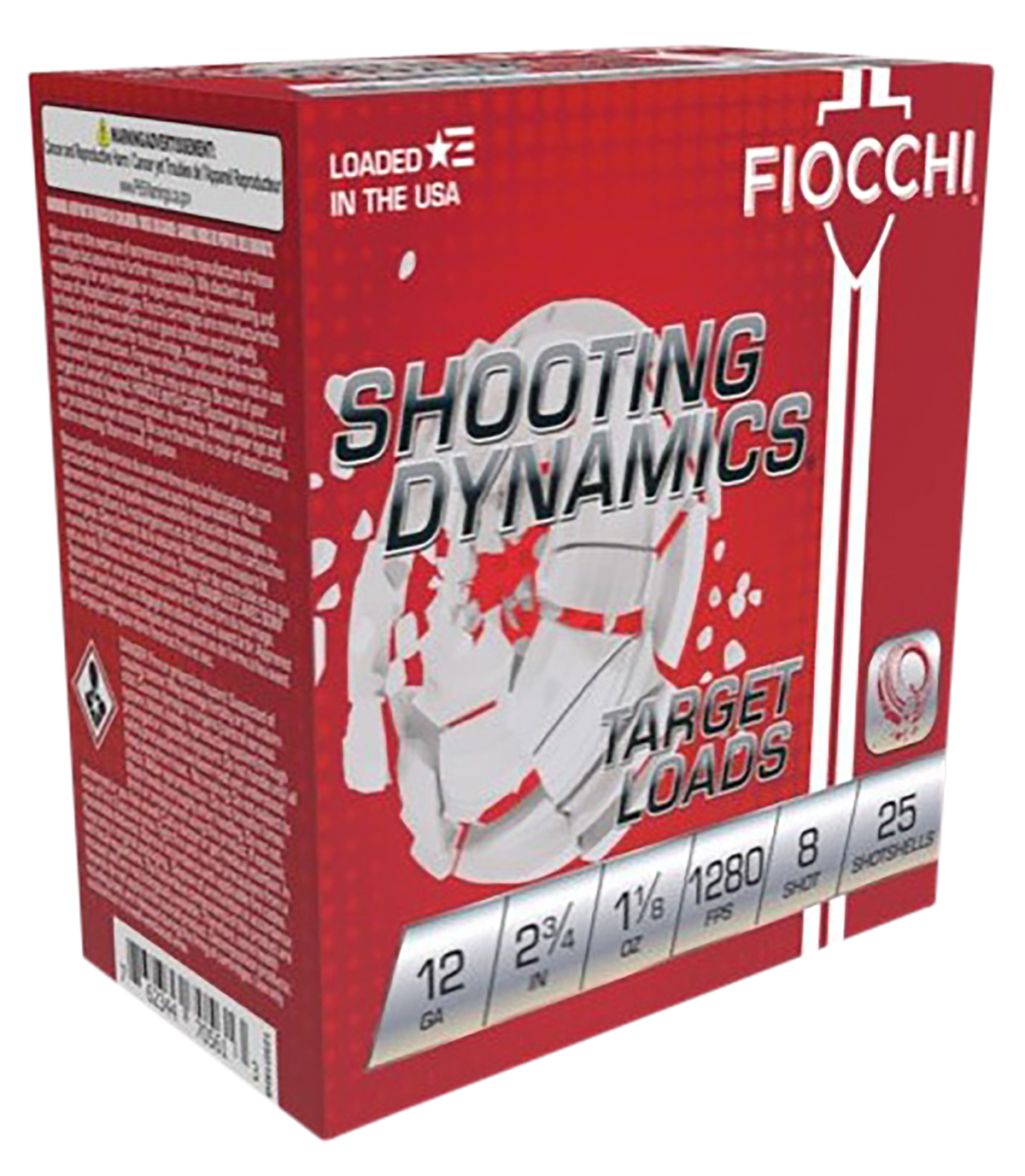 Fiocchi Shooting Dynamics Target 12 Gauge 2.75 1 1/8oz 8 Shot 25-Rd/Box - Box or Case