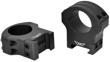 Warne 8502M HyperLite 1" High Matte Black Scope Rings - Maxima/Weaver/Picatinny