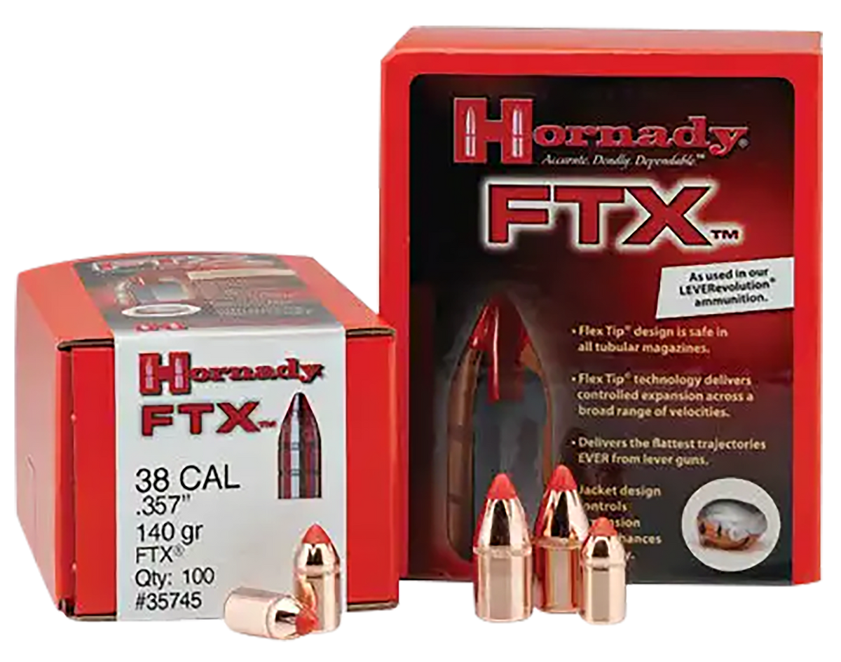 Hornady 45218 FTX Handgun 45 Cal .452 225 gr Flex Tip eXpanding 100/Box