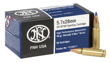 FN SS197SR 5.7x28mm 40gr V-Max 50-Rd - Box or Case