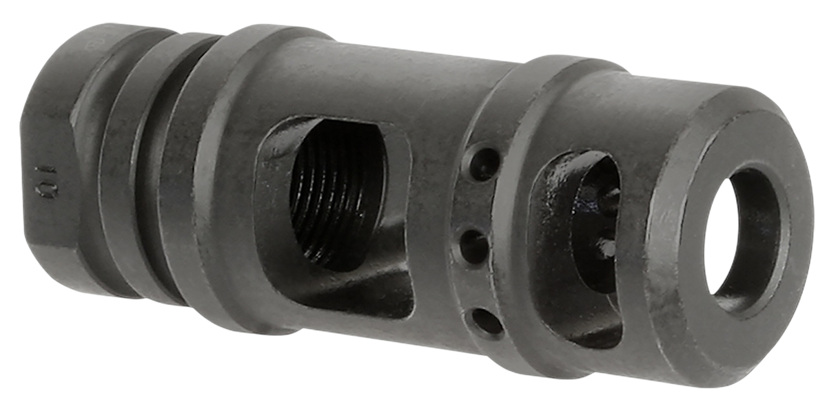 Midwest Industries MIMB10 Muzzle Brake .357 Mag 5/8x24 Black Steel 5"