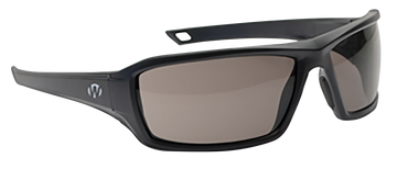 Walkers Game Ear IKON Forge Ballistic Eyewear Smoke Gray Lens Matte Black Full Wraparound Frame