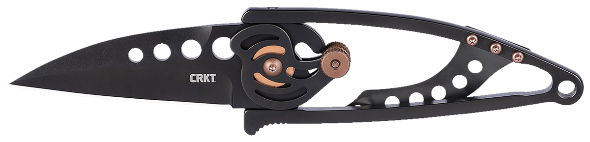 Columbia River CRKT 5102NK Snap Lock 2.55" Folding Drop Point Plain Black TiNi 420J2 SS Black Stainless Handle