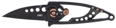 Columbia River CRKT 5102NK Snap Lock 2.55" Folding Drop Point Plain Black TiNi 420J2 SS Black Stainless Handle