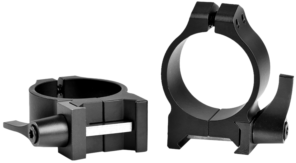 Warne 213LM Maxima 30mm Low Quick Detach Scope Rings - Matte Black