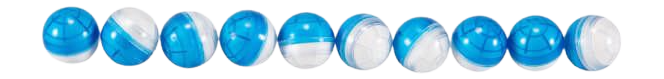 RWS P2P Powder Balls 50 Cal 10-Count Blue/White Inert Training Rounds