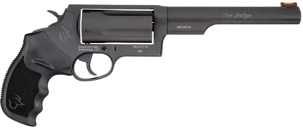 Taurus Judge Magnum 45 Colt (LC)/410 Mag 6.50" 5-Shot DA/SA Compact Frame Revolver - Matte Black Oxide