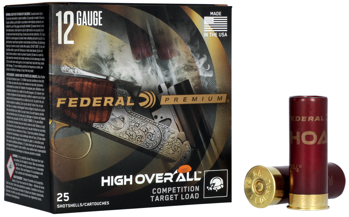 Federal HOA12HC8 Premium High Over All 12Gauge 2.75" 1 1/8oz 8Shot 25 Per Box/10 Case