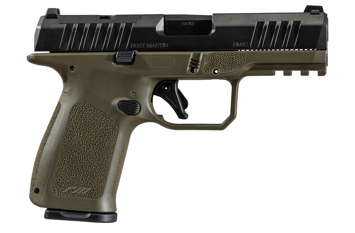 Rost Martin RM1C 9mm Luger 4" 10+1 Semi-Auto Pistol - OD Green - CA Compliant
