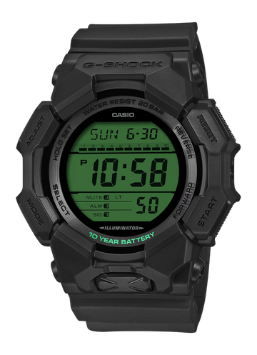 G-Shock GD010BEG-1 Digital Black / Electro Green Watch