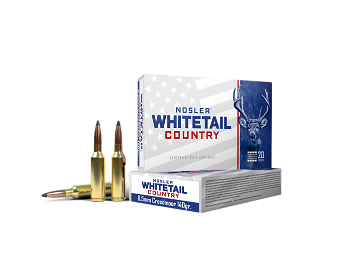 Nosler Whitetail Country 6.5 Creedmoor 140gr Spitzer Boat Tail 20-Rd/Box - Box or Case