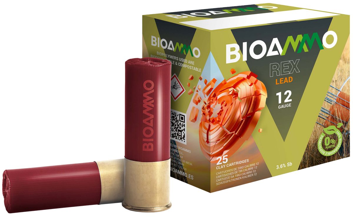 Bioammo Rex Lead Competition 12 Gauge 2.75" 1 oz #8 Shot - Box or Case