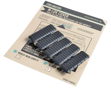 Strike Industries M-LOK Cover V2 Black Polymer Rail Cover - 5 Pack