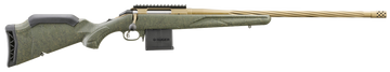 Ruger American II Predator 6.5 Grendel 22" 10+1 Burnt Bronze Cerakote Bolt-Action Rifle - Green Splatter Stock