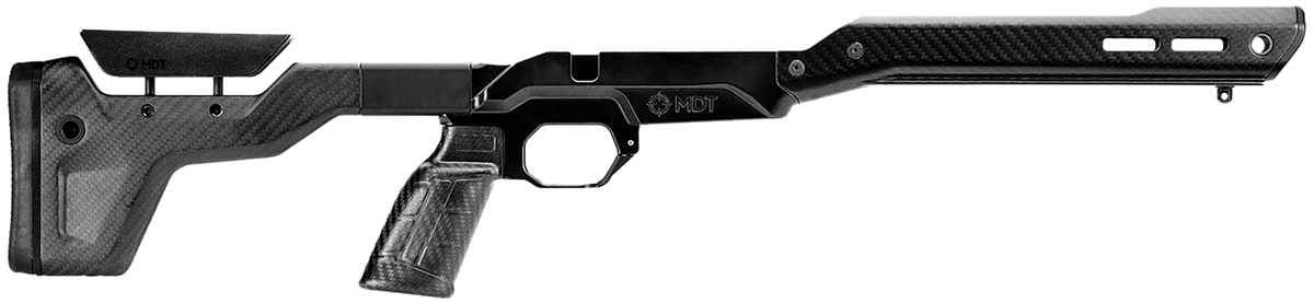 MDT Sporting Goods HNT26 Chassis System Black Carbon Fiber Fits Howa 1500 / Weatherby Vanguard Short Action M-LOK