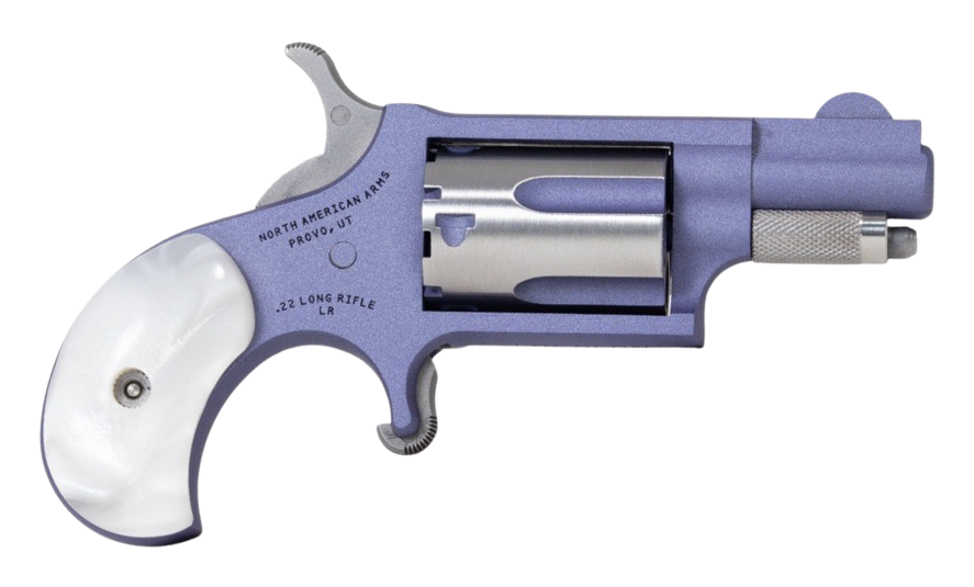 North American Arms 22LR-ORCHID Mini-Revolver 22 LR 1.13" 5-Shot SAO Orchid Cerakote