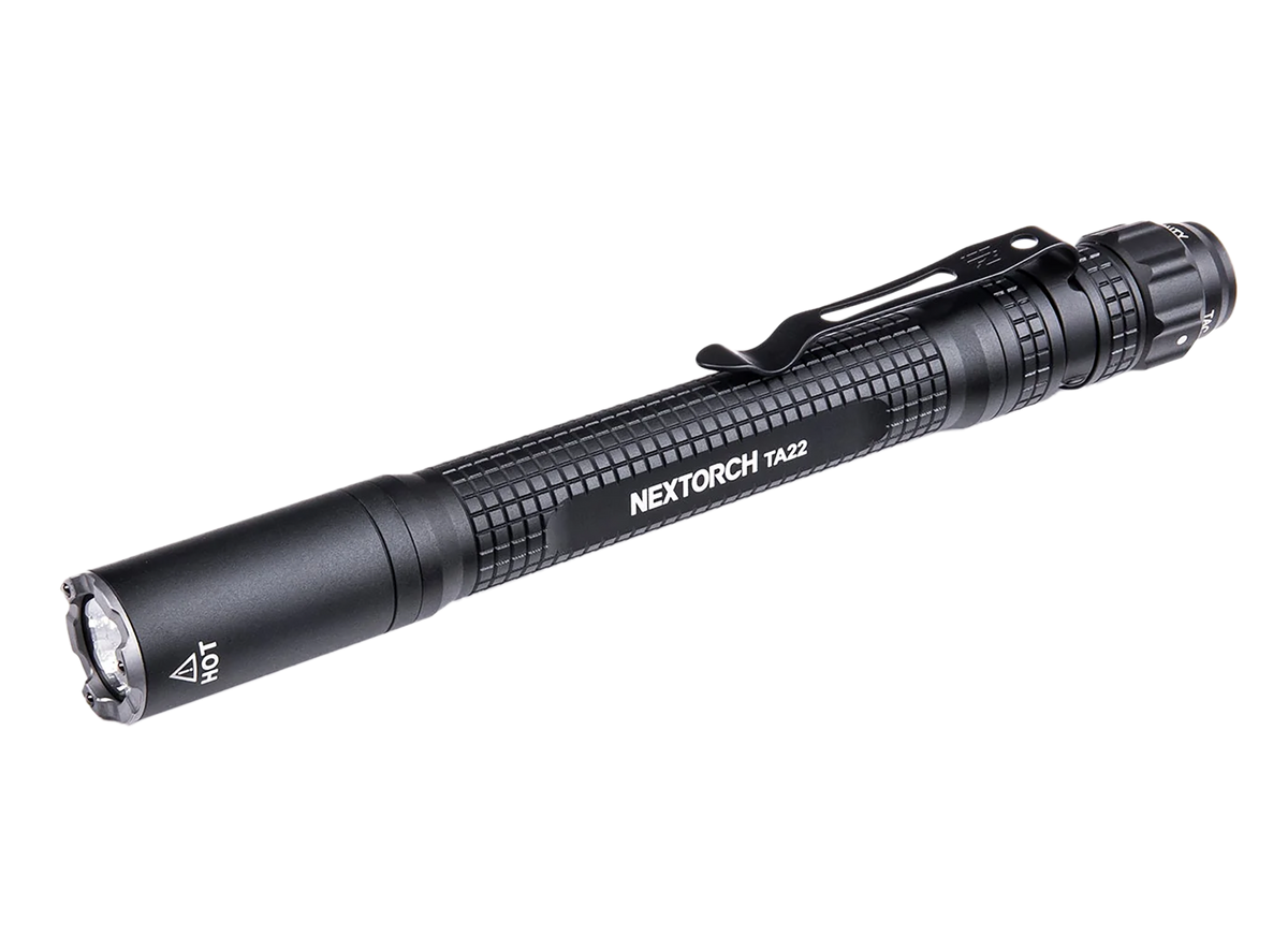 NEXTORCH TA22 Tri-Mode Tactical Penlight 850 Lumens Black - USB-C Rechargeable