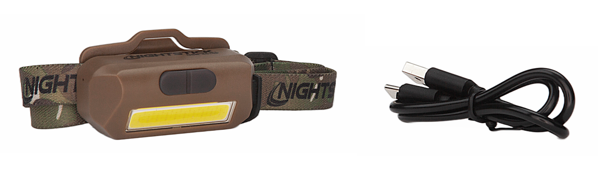 Bayco Nightstick USB-4510F Multi-Flood 35/60/250 Lumens Headlamp - Flat Dark Earth