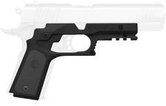 Recover Innovations CC3P 1911 Grip & Rail System Black Polymer with Interchangeable Black & Gray Panels