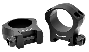 Warne 7214M Mountain Tech 30mm Medium Matte Black 0 MOA Scope Rings