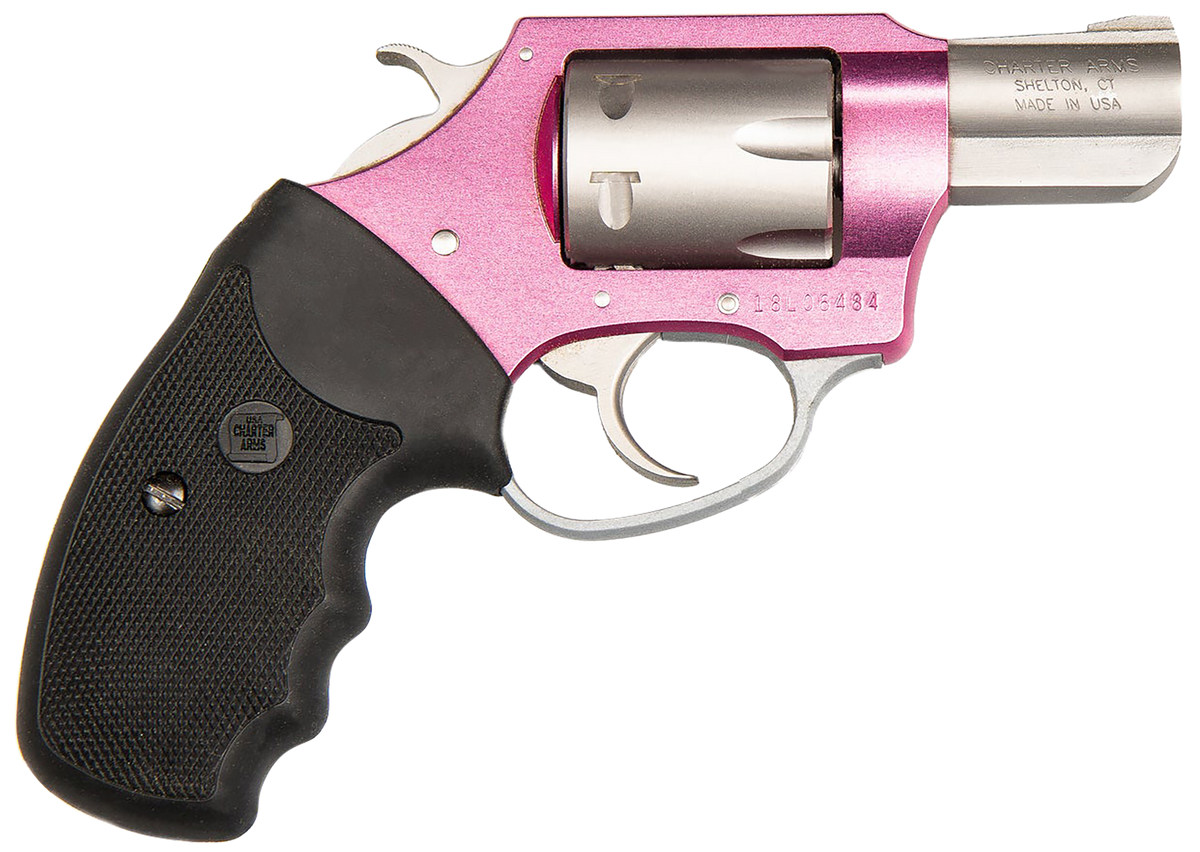 Charter Arms Pathfinder Pink Lady 22 WMR 2" 8rd SAO Revolver - Pink/SS