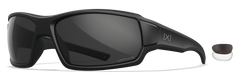 Wiley X Breach 2.5 XL CAPTIVATE Gray/Clear Lens Matte Black Frame Safety Glasses