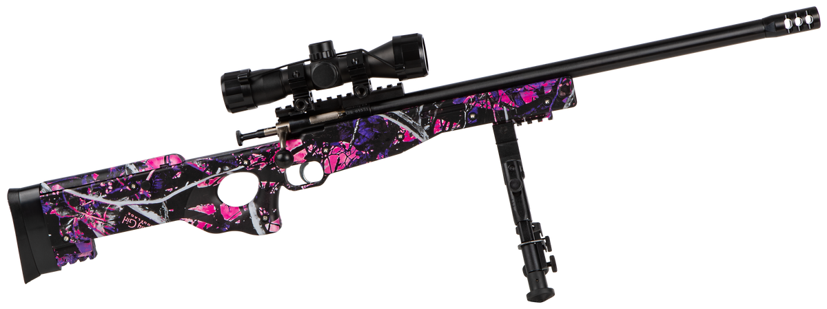 Crickett KSA2148 Precision Package 22 LR 16.12" 1-Rd Bolt Action Rifle - Muddy Girl Camo Stock