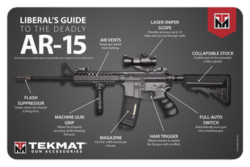 TekMat Liberal's Guide To The AR-15 11"x17" Multi-Color Rubber Cleaning Mat
