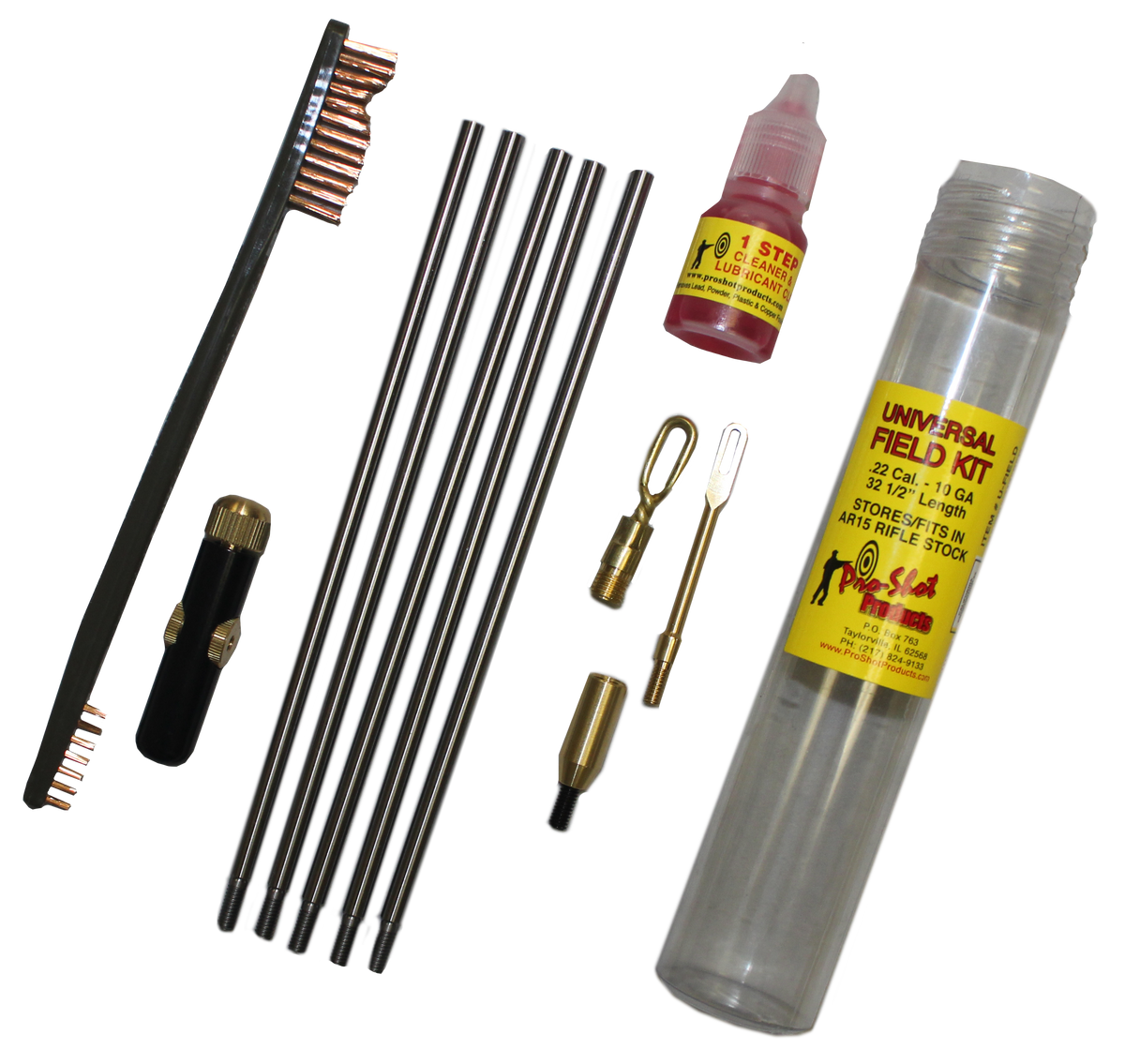 Pro-Shot UFIELD Universal Field Cleaning Kit - .22 Cal-12 Gauge