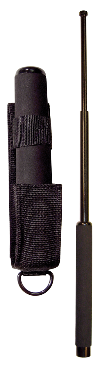 PSP NS26F Expandable Baton 26" Steel Black Rubber Handle w/Sheath