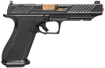 Shadow Systems DR920L Elite 9mm Luger 5.3" 17+1 Semi-Auto Pistol - Black/Bronze
