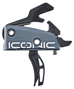 Rise Armament Iconic AR-15/AR-10 2 lb Two-Stage Curved Trigger - Graphite Gray