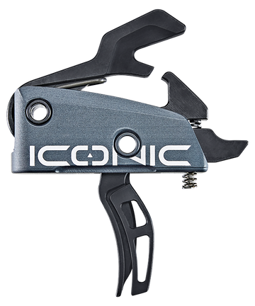 Rise Armament Iconic AR-15/AR-10 2 lb Two-Stage Curved Trigger - Graphite Gray
