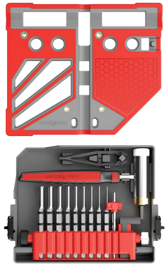 Real Avid Master Bench Block Pro Kit 18-Piece Steel Gray/Red