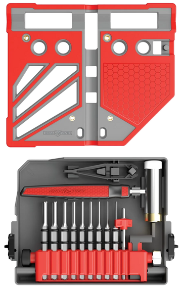Real Avid Master Bench Block Pro Kit 18-Piece Steel Gray/Red