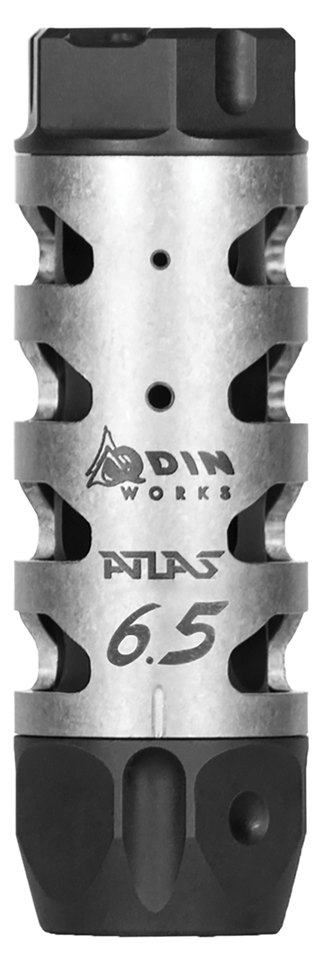 Odin Works Atlas 6.5 Grendel Compensator - 5/8x24 Threads 3 in OAL 1 in Diameter