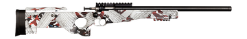 Crickett KSA2150-AMD Precision Ammendment 22 LR 16.10" 1-Rd Bolt Action Rifle - Red/White 2nd Amendment Synthetic Stock