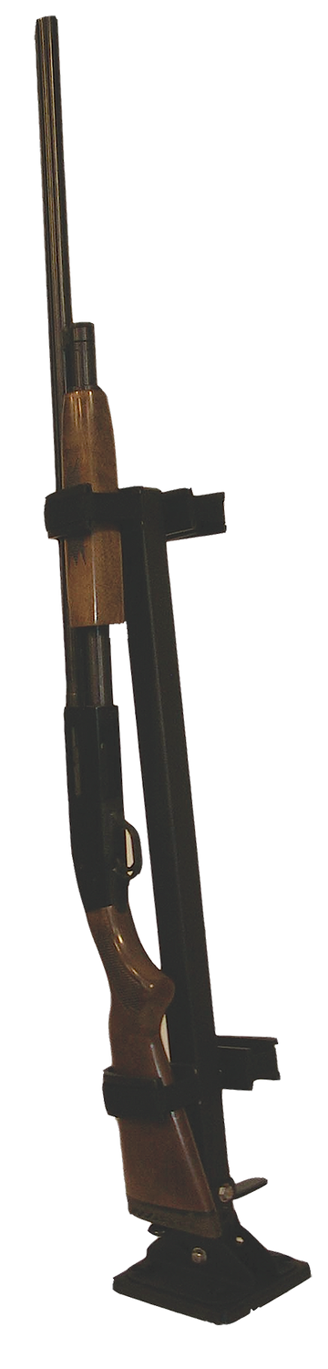 Rugged Gear 10083 Floor Mount Gun Rack Permanent 2-Gun Black Metal