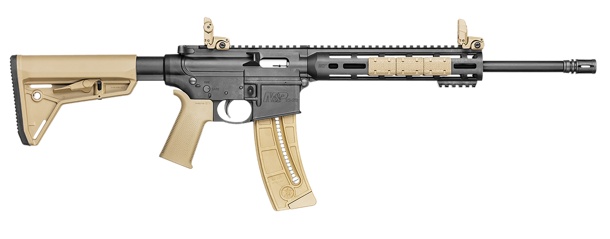 Smith & Wesson M&P 15-22 Sport 22 LR 16.5" 25+1 Semi-Auto Rifle - Magpul MOE SL FDE
