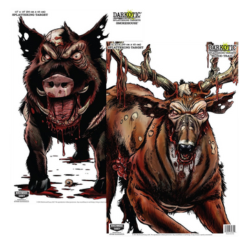 Birchwood Casey Darkotic Smokehouse & Blood Trail Zombie 12x18 Splatter 8 Targets